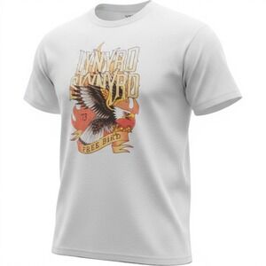 70s Vinyl Icons Men's White Lynyrd Skynyrd T-Shirt Sz 3XL Free Bird Eagle 73
